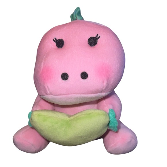 Moriah Elizabeth Pickled Pink Plush Valentine Series  Dinosaur 6” Unboxed - Picture 1 of 4